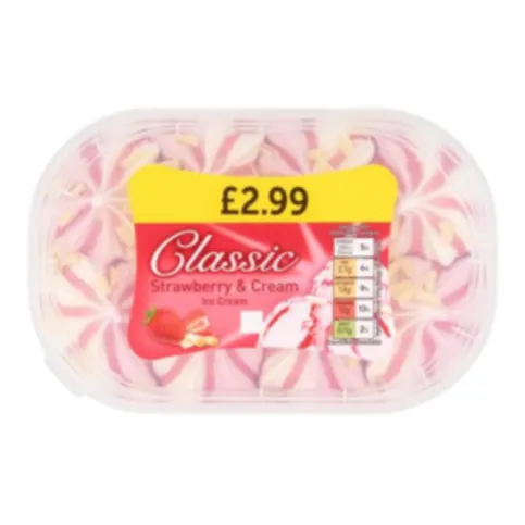 Classic Strawberry Tub Ice Cream 900ml