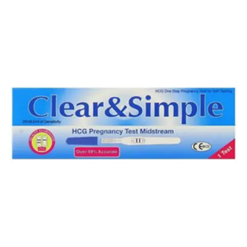 Clear And Simple Pregnancy Test
