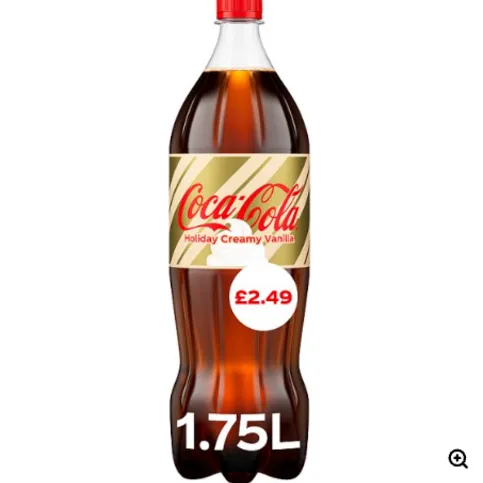 Coca Cola Holiday Creamy Vanilla 1.75L