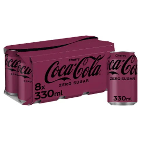 Coca Cola Zero Sugar Cherry 8 x 330ml
