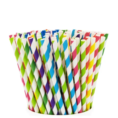Coloured Paper Straws