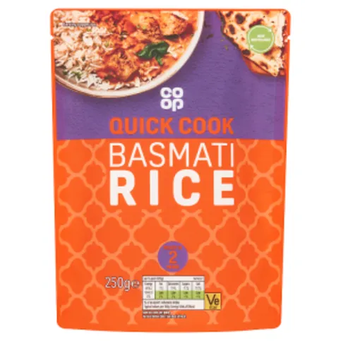 Co Op Basmati Microwave Rice 250g