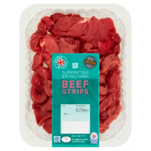Co-op Beef Strips 0.25kg