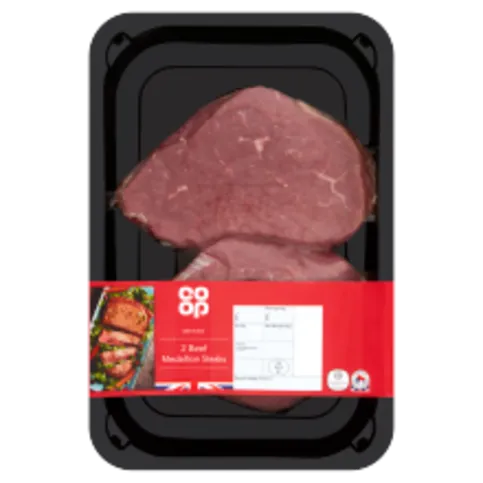 Co-op British Beef Medallion Steaks 2s 300g