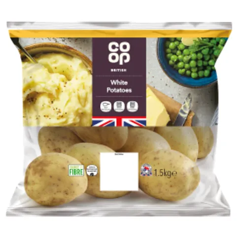 Co-op British White Potatoes 1.5kg