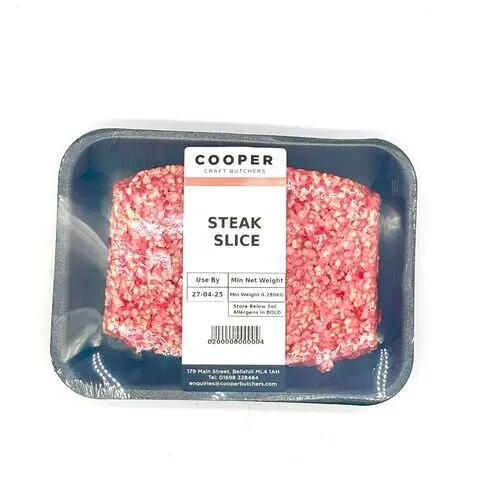 LOCAL: COOPER STEAK SLICE 4PK 0.280KG