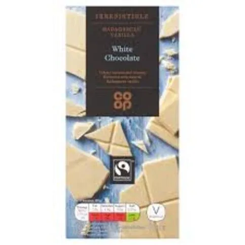Co-op Fairtrade White Chocolate 150g