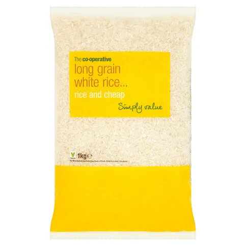 The Co-operative Simply Value Long Grain White Rice 1kg