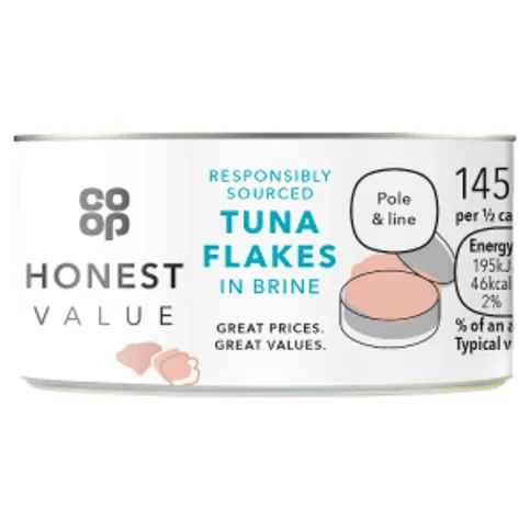 Co-op Honest Value Tuna Flakes in Brine 145g
