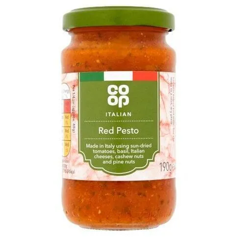 Co-op Italian Red Pesto Sauce 190g