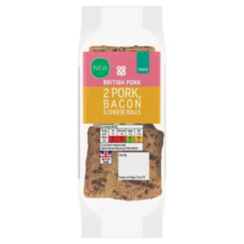 Co-op Pork, Bacon & Cheese Rolls 94g