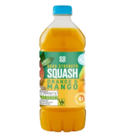 Co-op Quad Strength Orange & Mango Squash 750ml