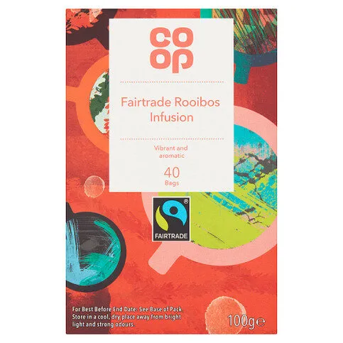Co-op Fairtrade Rooibos Infusion 40 Tea Bags 100g