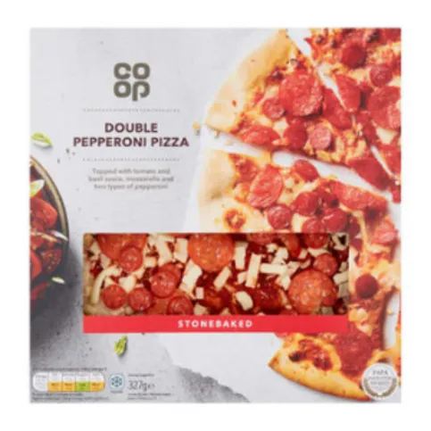 Co-op Stonebaked Double Pepperoni Pizza 327g