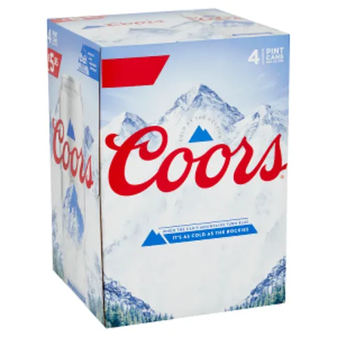 Coors 4 x 568ml Pint Cans