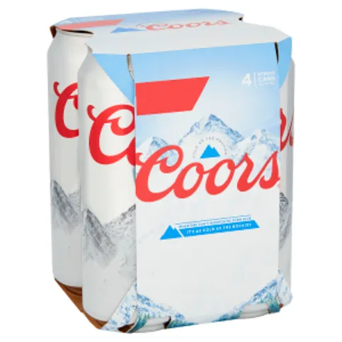 Coors Light 4 Pack Bottles