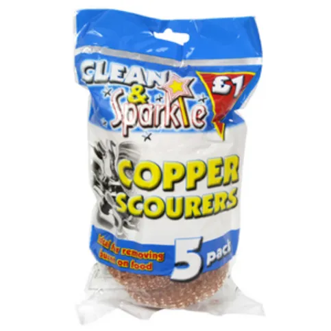 Copper Scourers 5 Pack