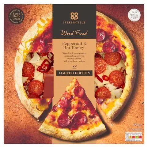 Co Op Irresistible Pepperoni & Hot Honey Pizz 471g