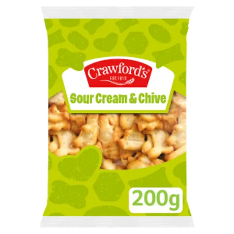 Crawford's Sour Cream & Chive Flavour Savoury Nibbles 200g