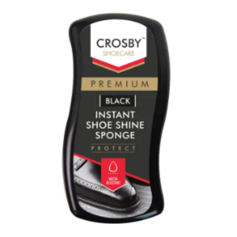 Crosby Black Instant Shoe Shine Sponge