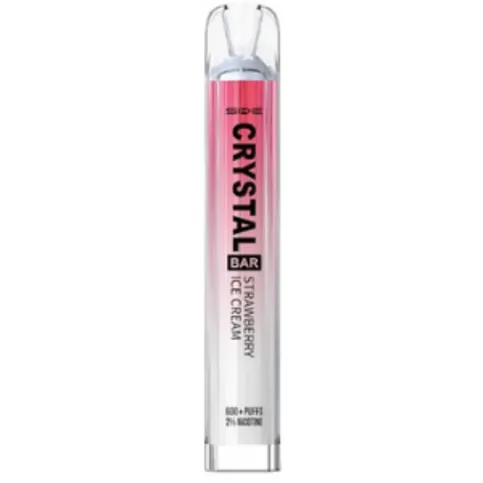Crystal Bar Strawberry Ice Cream 600 Puffs