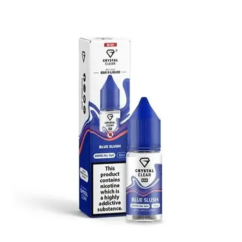 Crystal Clear Bar Nic Salt Blue Slush 10ml Tank 10mg