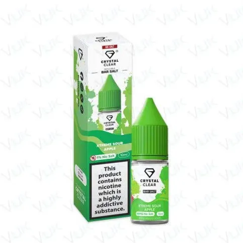 Crystal Clear Bar Salts Xtreme Sour Apple Nic Salt