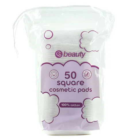 C S BEAUTY SQUARE COSMETIC PADS 50S
