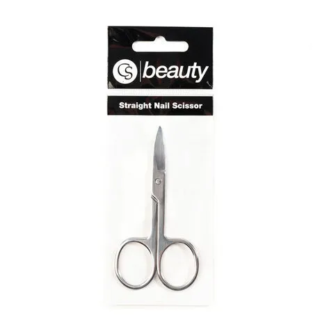 C S BEAUTY STRAIGHT NAIL SCISSOR EACH