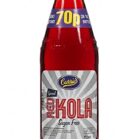 CURRIES RED KOLA SUGAR FREE GLASS 750ML