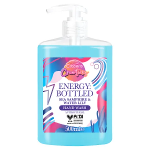 CUSSONS Creations Energy Bottled Sea Samphire & Waterlily Hand Wash 500ml