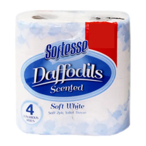Cuddles White Toilet Tissue 4 pack