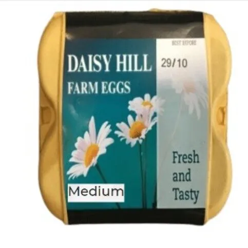 Daisy Hill Farm Eggs Medium - 6 Pack