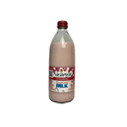 CHILLED: DELAMERE STRAWBERRY FLAVOUR MILK 500ML