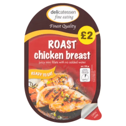 Delicatessen Fine Eating Roast Chicken Breast 125g