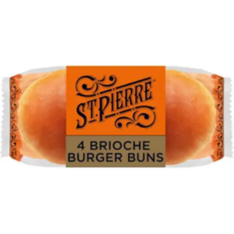 Deli Continental Brioche Burger Bun 4 Pack