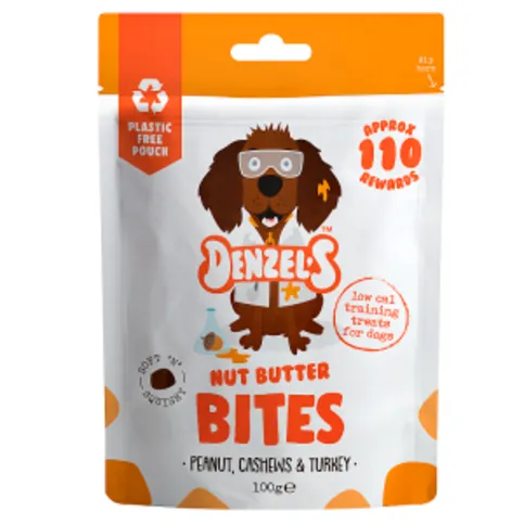 Denzel's Nut Butter Bites Peanut, Cashews & Turkey 100g