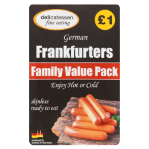 CHILLED: DFE FRANKFURTERS VALUE PACK PM£1 240G