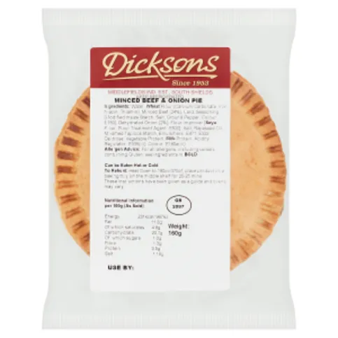 Dicksons Minced Beef & Onion Pie 160g