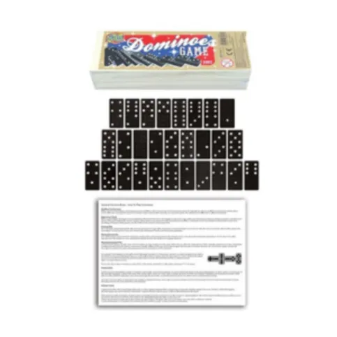 *BUY 1 GET 1 FREE* Luxury Dominoes Game In Hand Carved Wooden Case