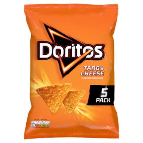 Doritos Tangy Cheese Multipack Tortilla Chips 5 x 30g