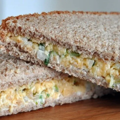 Double Cheese & Onion Salad Sandwich