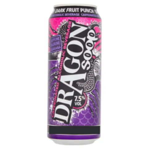 Dragon Soop Caffeinated Alcoholic Beverage Dark Fruit Punch 500ml