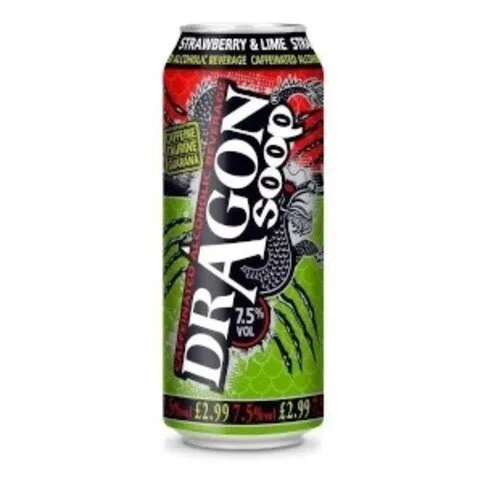 Dragon Soop Strawberry & Lime 12% Vodka 500ml