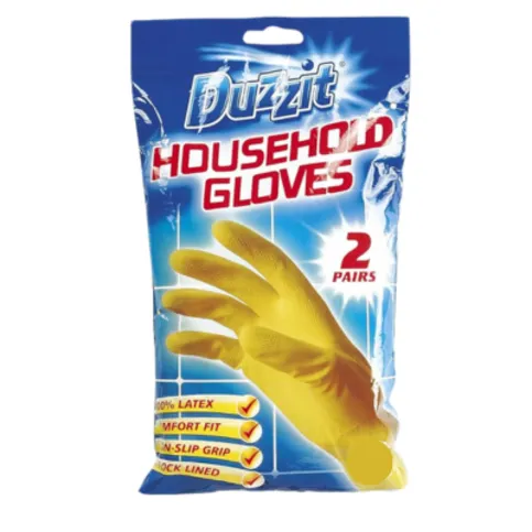 Duzzit Household Latex Gloves Small 2 Pack