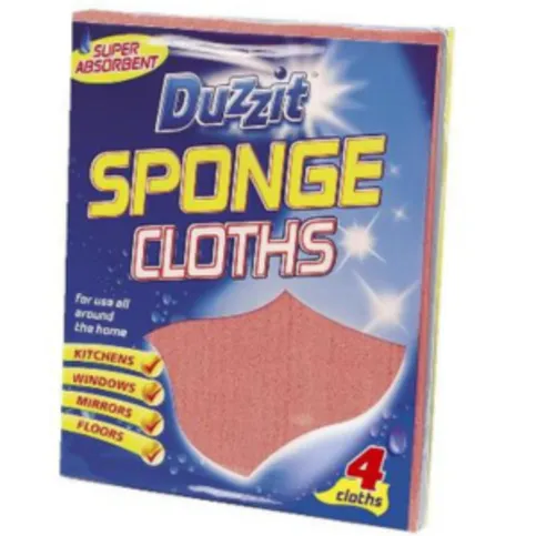 Duzzit Sponge Cloths 4 Pack
