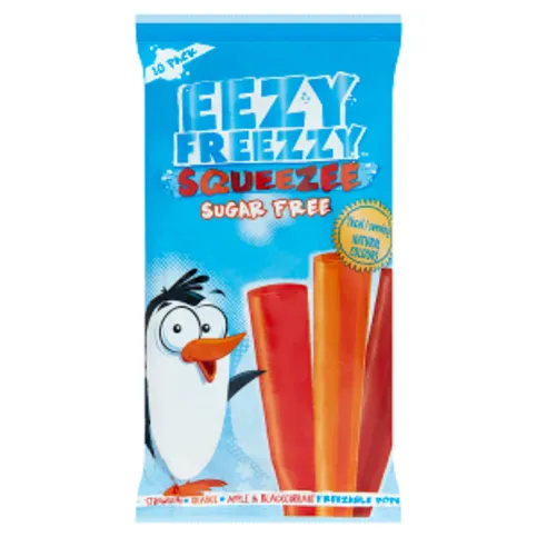 Eezy Freezzy Sugar Free Squeezee Freeze Pops 10 x 50ml