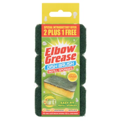 Elbow Grease 3 Dish Brush Refill Sponges