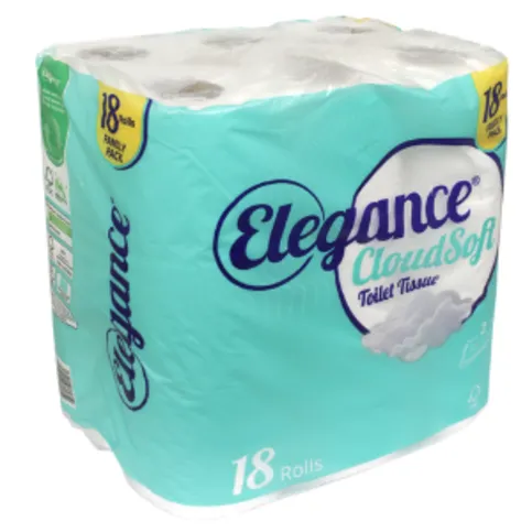 Elegance Cloud Soft 18 Rolls Toilet Tissue
