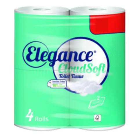 Elegance Cloud Soft Toilet Roll 4 Pack